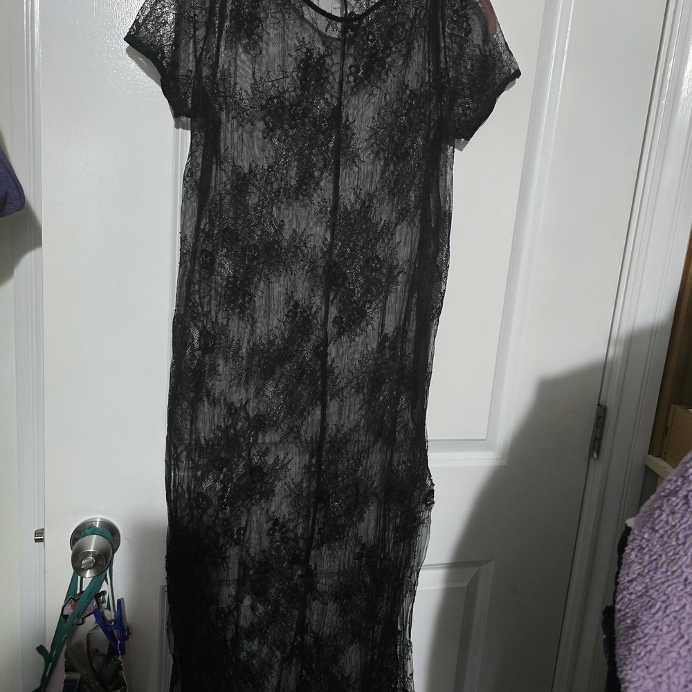 Elegant Black Lace Dress